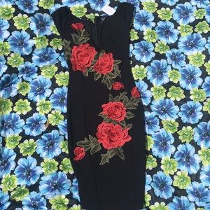 Windsor sexy elegant flower embroidery dress